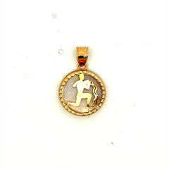 Pendant Mother-of-Pearl Zodiac Sign 21.5 10K
