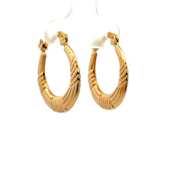Earrings Fancy Hoops 22 2.5mm 10K