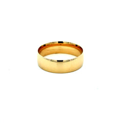 Ring Men’s Plain Wedding Band 10 7mm 10K