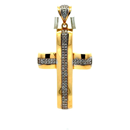 Pendant Cross with CZ 64.5 14K
