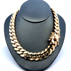Chain Cuban Link 14.5mm 28" 14K