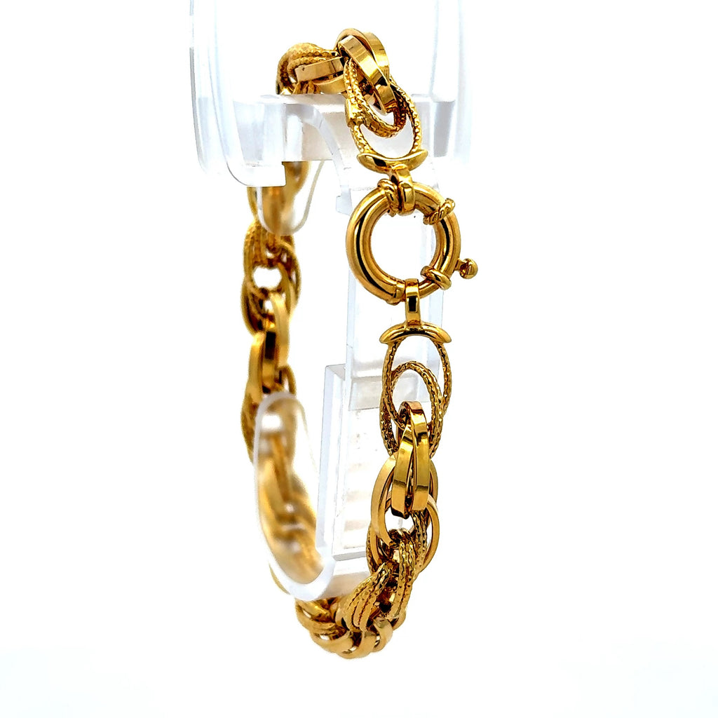 Bracelet Big Rope 8.5mm 8" 14K