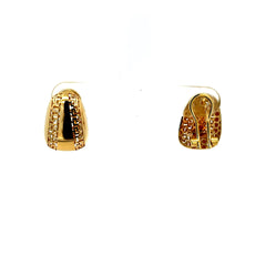 Earrings Omega Lock 17 16mm 10K