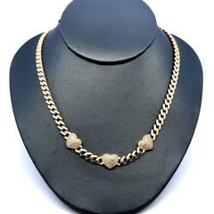 Chain Hearts Monaco 5mm 16" 10K
