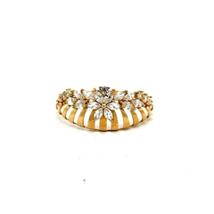 Ring Women's with CZ 7 1.5mm 10K