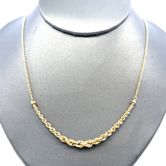 Chain Princess Rope Cut 2mm 17" 14K