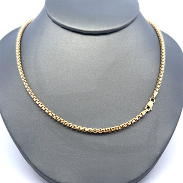 Chain Rounded Box Link 2.5mm 20" 14K