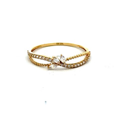 Ring Women's with CZ 7 1mm 10K