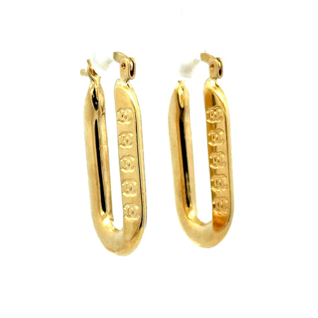 Earrings Fancy Hoops 31.5 2.5mm 10K