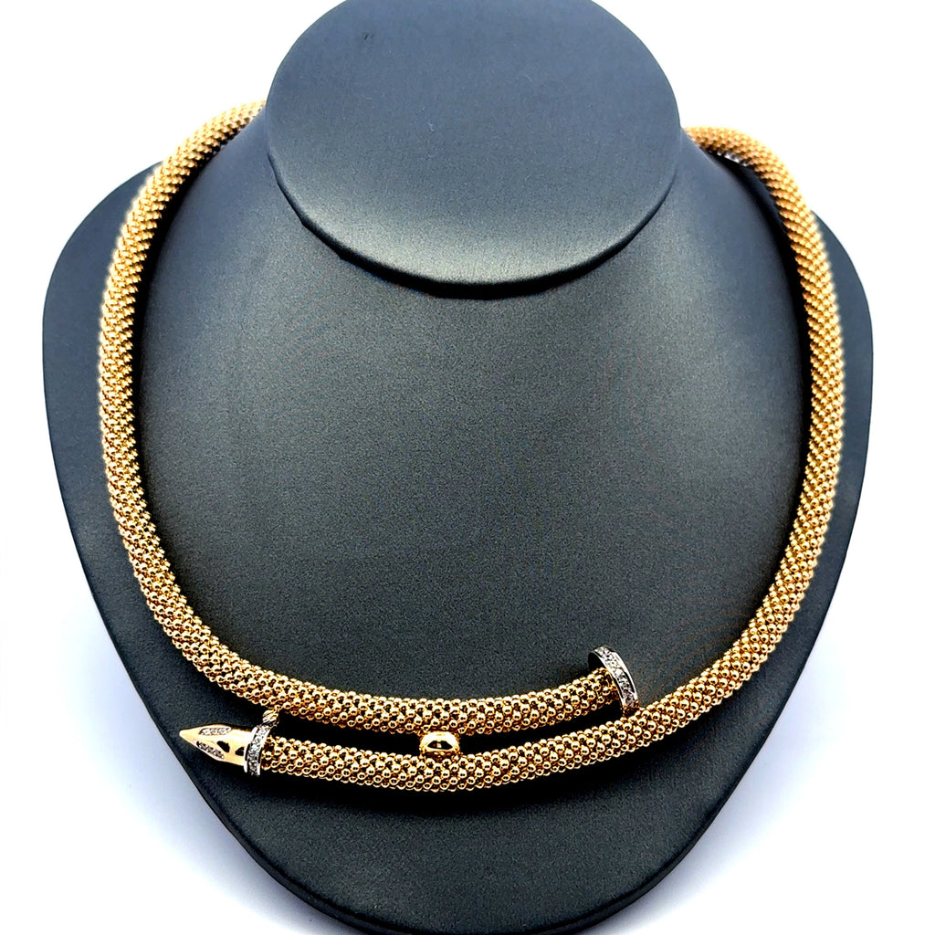 Necklaces Jessica with CZ 5.5mm 18.5" 14K