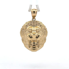 Pendant Roaring Lion Head 46.5 10K