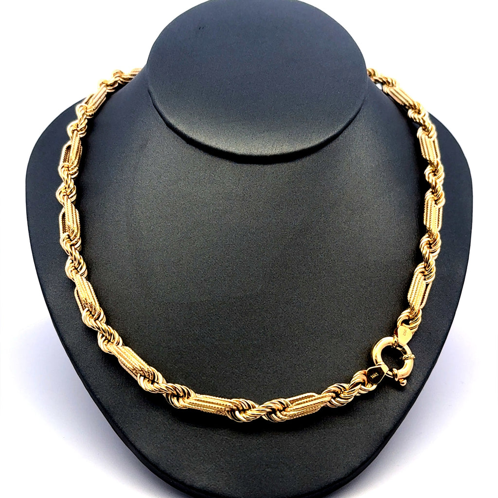 Necklaces Figarope 6mm 18" 14K