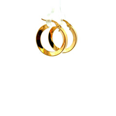 Earrings Plain Hoops 22 2.5mm 10K