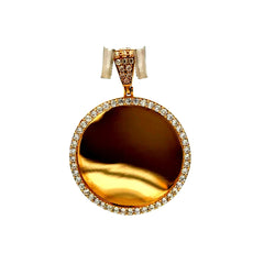 Pendant Memory with CZ Bezel 38.5 14K