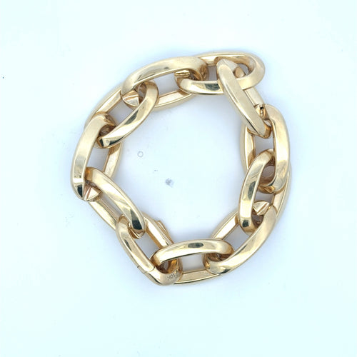 Bracelet Oval Link 15mm 7.5" 10K