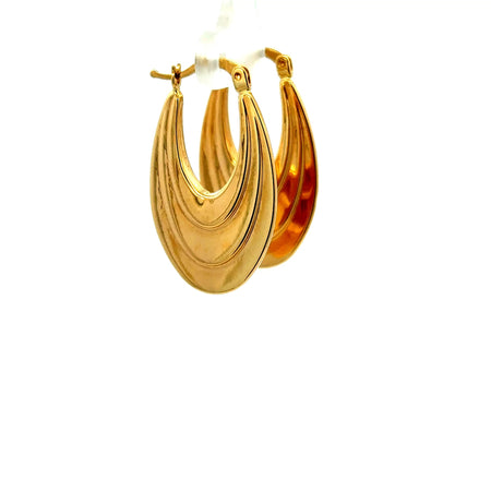 Earrings Fancy Hoops 32 3.5mm 10K
