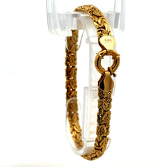 Bracelet Byzantine 6.5mm 7.5" 14K