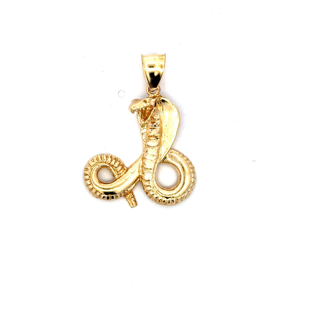 Pendant King Cobra Snake 32.5 14K