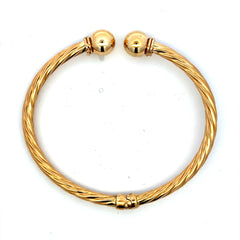 Bangle Hollow Twisted 17 4mm 14K