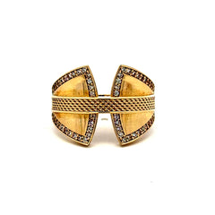 Ring Women's Symmetry & CZ 8 3mm 10K