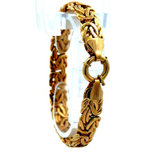 Bracelet Byzantine 10.5mm 7" 14K