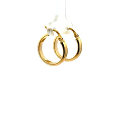 Earrings Plain Hoops 20 4mm 10K
