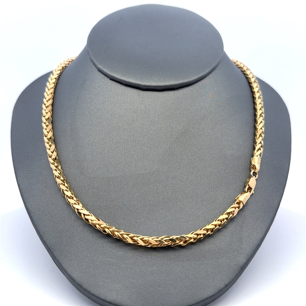Chain Wheat Spiga Link 4mm 16" 10K
