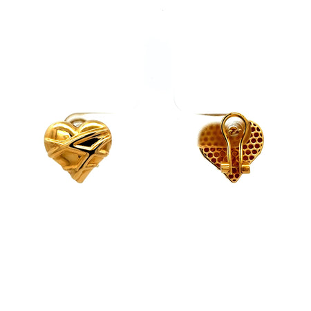 Earrings Omega Lock 15 16mm 14K