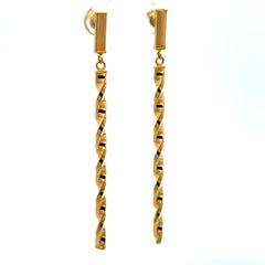 Earrings Pendant Bar 66 3mm 10K