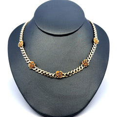Chain Roses Monaco 5mm 16" 10K