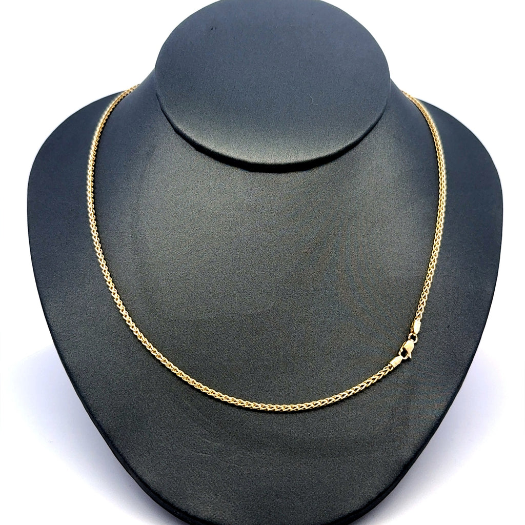 Chain Hollow Franco  1.5mm 20" 10K