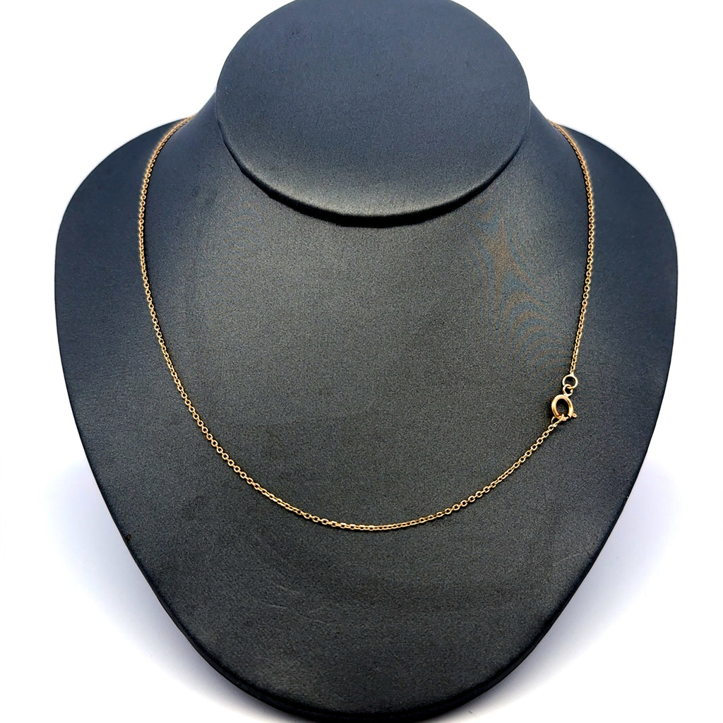 Chain Boston 0.5mm 16" 14K