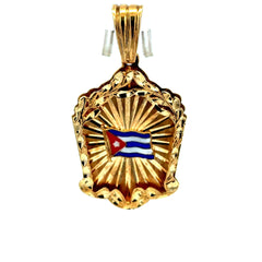 Pendant Cuban Flag 55 10K
