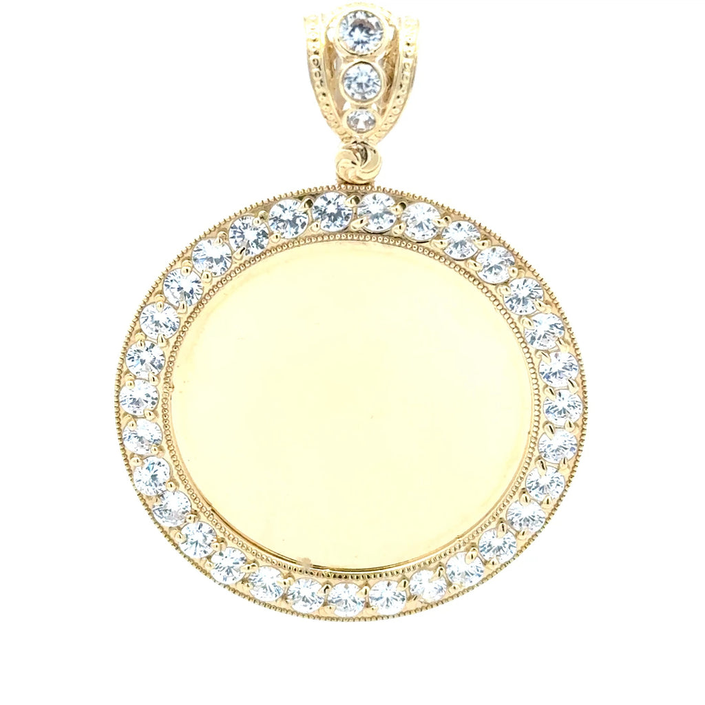 Pendant Memory with CZ Bezel 51.5 10K