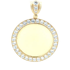 Pendant Memory with CZ Bezel 55 14K