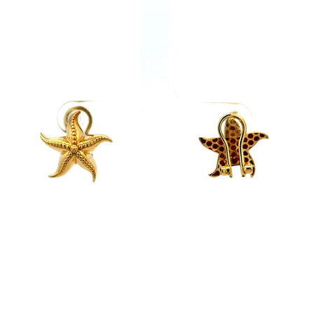 Earrings Omega Lock 16 16.5mm 10K