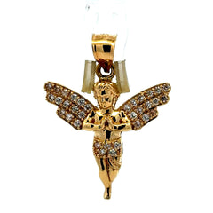 Pendant Praying Angel with CZ 35 10K