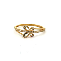 Ring Women's with CZ 7 1mm 10K