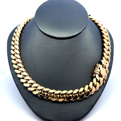 Chain Cuban Link 12mm 24" 14K