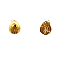 Earrings Omega Lock 16 14mm 10K