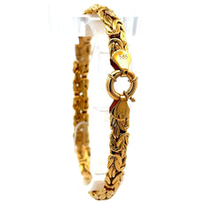 Bracelet Byzantine 7.5mm 7.5" 14K