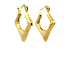 Earrings Fancy Hoops 24.5 3.5mm 10K