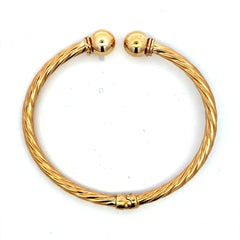 Bangle Hollow Twisted 17 4mm 14K
