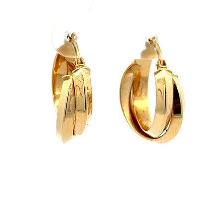 Earrings Fancy Hoops 21.5 7mm 10K