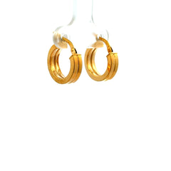 Earrings Plain Hoops 16.5 4mm 10K
