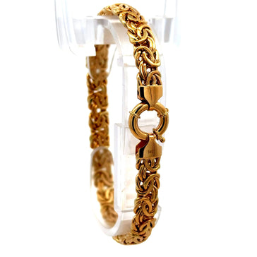 Bracelet Byzantine 7mm 7.5" 14K