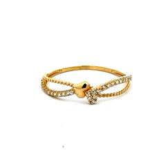 Ring Women's with CZ 7 1mm 10K