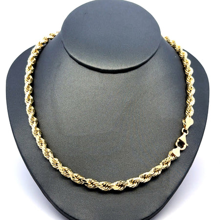 Chain Hollow Rope 5.5mm 16" 14K