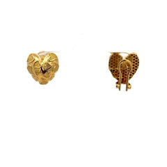 Earrings Omega Lock 15 14.5mm 10K