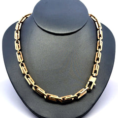 Chain Interlocking Anchor Box Link 6mm 22" 14K